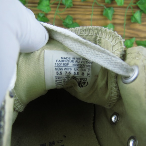 Converse Women‎ All Star Low Top Sneaker Pewter Textile Sz 7.5 Medium  Used 2025 - Picture 5 of 7